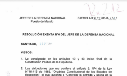 <h1 class="blogtitle">RESOLUCIÓN EXENTA N°6, JEFATURA DE LA DEFENSA NACIONAL DE SANTIAGO</h1>