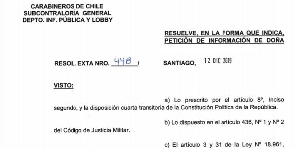 <h1 class="blogtitle">RESOLUCIÓN EXENTA N° 448, CARABINEROS DE CHILE</h1>