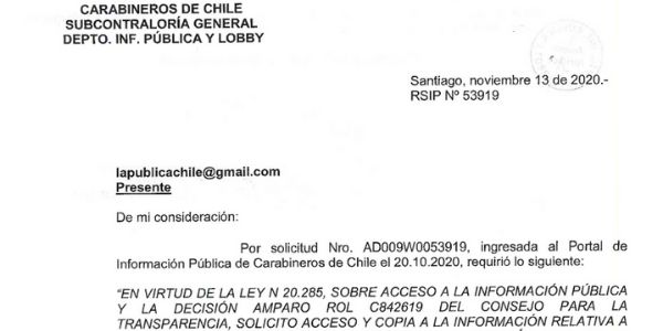 <h1 class="blogtitle">RSIP Nº53919, CARABINEROS DE CHILE</h1>