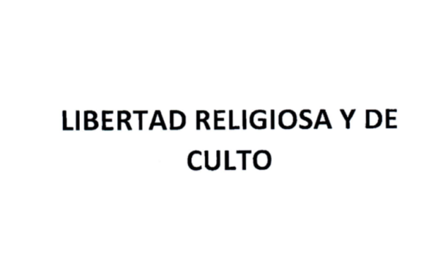 <h1 class="blogtitle">INFORME LIBERTAD RELIGIOSA Y DE CULTO – MINISTERIO DEL INTERIOR, MINREL A CIDH (2019)</h1>